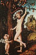 Lucas  Cranach Cupid Complaining to Venus oil painting reproduction